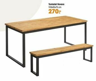 Kwantum Tuintafel novara aanbieding