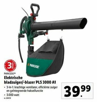 Lidl Parkside elektrische bladzuiger--blazer pls 3000 a1 aanbieding
