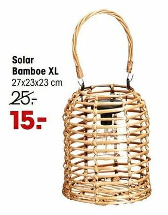 Kwantum Solar bamboe xl aanbieding