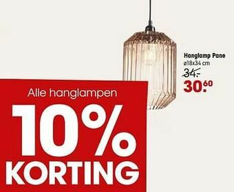 Kwantum Hanglamp pane aanbieding