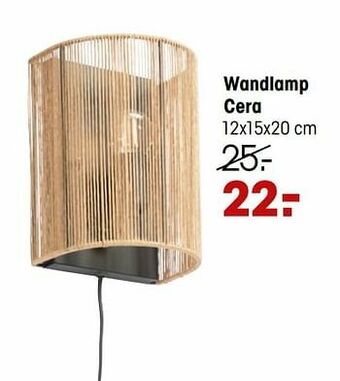 Kwantum Wandlamp cera aanbieding