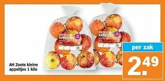 Albert Heijn Ah zoete kleine appeltjes aanbieding