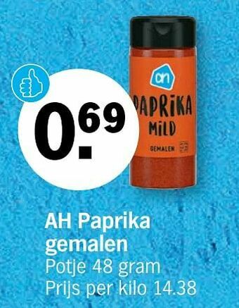 Albert Heijn Ah paprika gemalen aanbieding