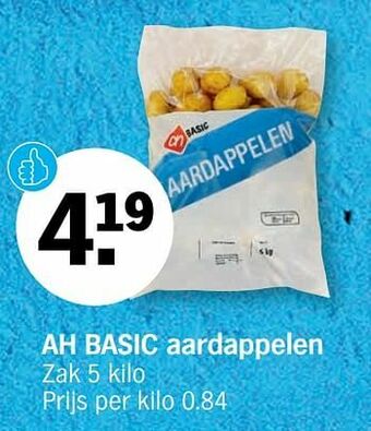 Albert Heijn Ah basic aardappelen aanbieding