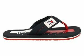 Berca Shoes Tommy Hilfiger Badslipper Heren Badge Beach Sandal - Blauw aanbieding
