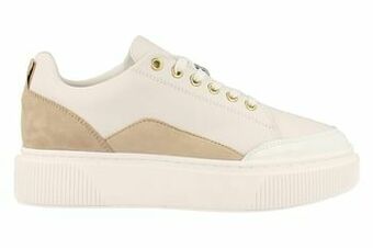 Berca Shoes 727 Cycleur De Luxe Sneaker Laag Dames Sofia Trend Plateauzool - Wit aanbieding