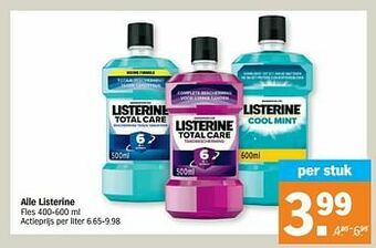 Albert Heijn Alle listerine aanbieding