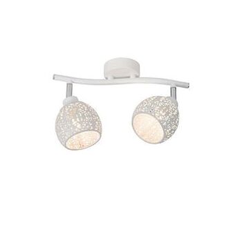 Lucide plafondspot Tahar 2 - wit - 9 cm - Leen Bakker