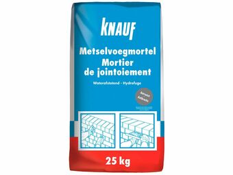 Hubo Knauf metselvoegmortel 25kg grijs aanbieding