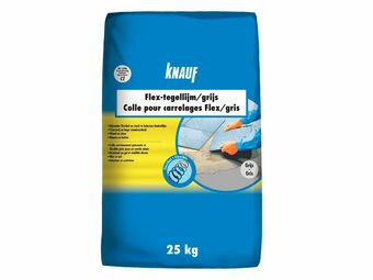 Hubo Knauf Flex tegellijm 25kg grijs aanbieding