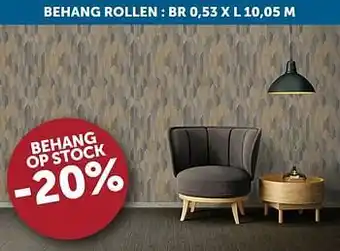 Zelfbouwmarkt Behang op stock -20% aanbieding