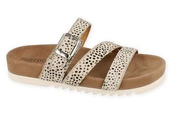 Berca Shoes Maruti Slipper Dames Ortho Voetbad - Beige aanbieding