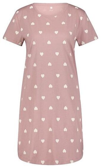 HEMA HEMA Dames Nachthemd Flair Katoen Roze (roze) aanbieding