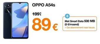 Orange Oppo a54s aanbieding