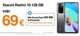 Orange Xiaomi redmi 10 128 gb aanbieding