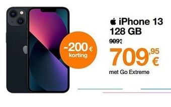 Orange Apple iphone 13 128 gb aanbieding