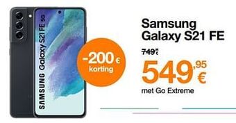 Orange Samsung galaxy s21 fe aanbieding
