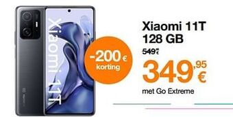 Orange Xiaomi 11t 128 gb aanbieding
