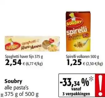 Soubry Spirelli volkoren 500 g