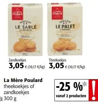 Colruyt La mère poulard theekoekjes of zandkoekjes aanbieding