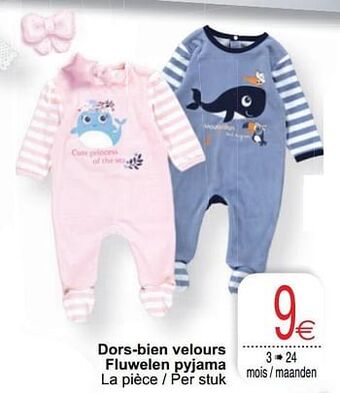 Cora Dors-bien velours fluwelen pyjama aanbieding