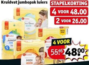 Kruidvat Kruidvat jumbopak luiers aanbieding