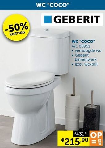 Zelfbouwmarkt Wc coco aanbieding