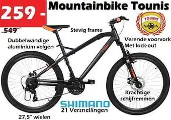 iTEK Mountainbike tounis aanbieding