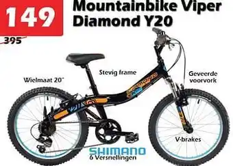 iTEK Mountainbike viper diamond y20 aanbieding