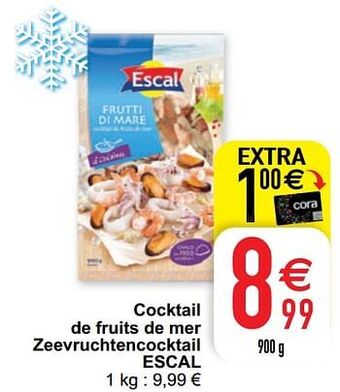 Cora Cocktail de fruits de mer zeevruchtencocktail escal aanbieding