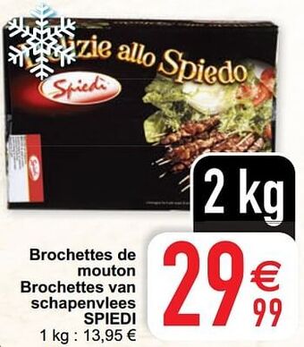 Cora Brochettes de mouton brochettes van schapenvlees spiedi aanbieding