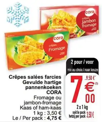 Crêpes salées farcies gevulde hartige pannenkoeken cora