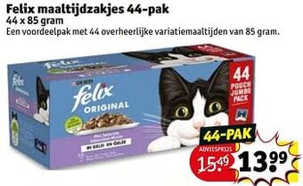 Kruidvat Felix maaltijdzakjes aanbieding