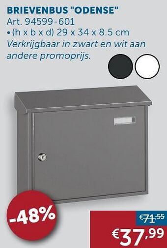 Zelfbouwmarkt Brievenbus odense aanbieding