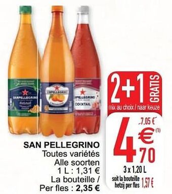 Cora San pellegrino aanbieding