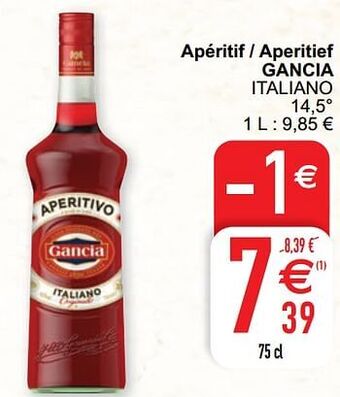 Apéritif - aperitief gancia italiano