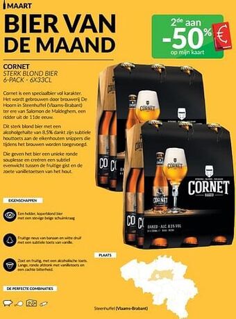 Intermarché Cornet sterk blond bier aanbieding