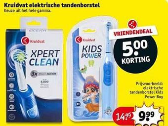 Kruidvat Elektrische tandenborstel kids power boy aanbieding