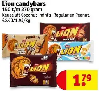 Kruidvat Lion candybars aanbieding