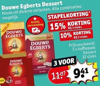 Kruidvat Douwe egberts dessert aanbieding