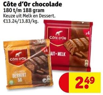 Kruidvat Côte d’or chocolade aanbieding