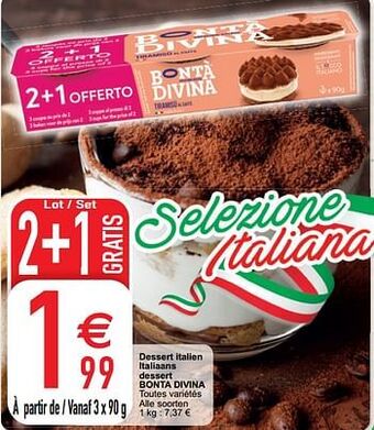 Cora Dessert italien italiaans dessert bonta divina aanbieding