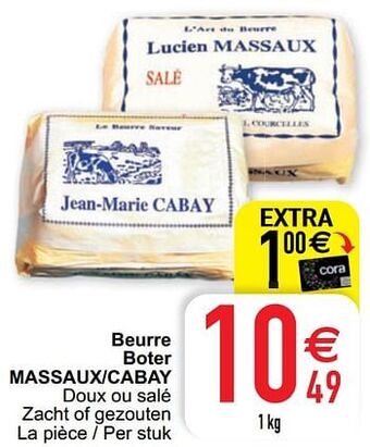 Cora Beurre boter massaux-cabay aanbieding