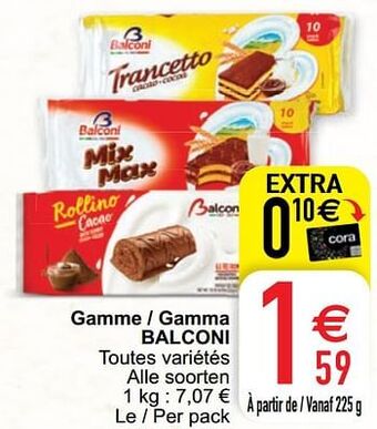 Cora Gamme - gamma balconi aanbieding