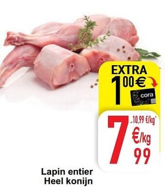 Cora Lapin entier heel konijn aanbieding