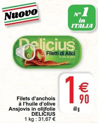 Cora Filets d’anchois à l’huile d’olive ansjovis in olijfolie delicius aanbieding
