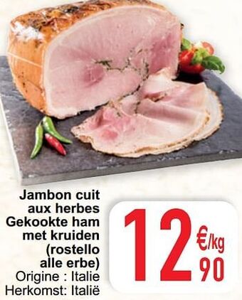 Cora Jambon cuit aux herbes gekookte ham met kruiden rostello alle erbe aanbieding