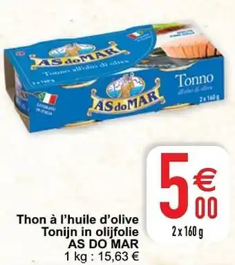 Cora Thon à l’huile d’olive tonijn in olijfolie as do mar aanbieding