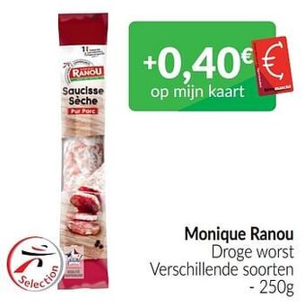 Intermarché Monique ranou droge worst aanbieding