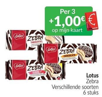 Intermarché Lotus zebra aanbieding